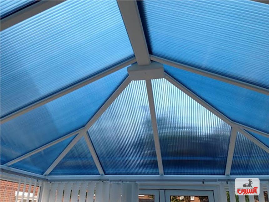 سقف با ورق پلی کربنات