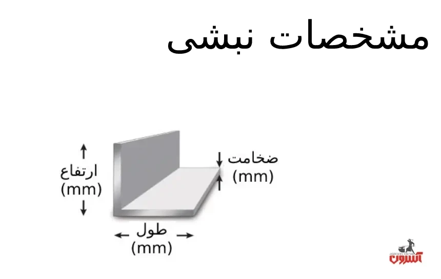 شکل ظاهری و مشخصات نبشی