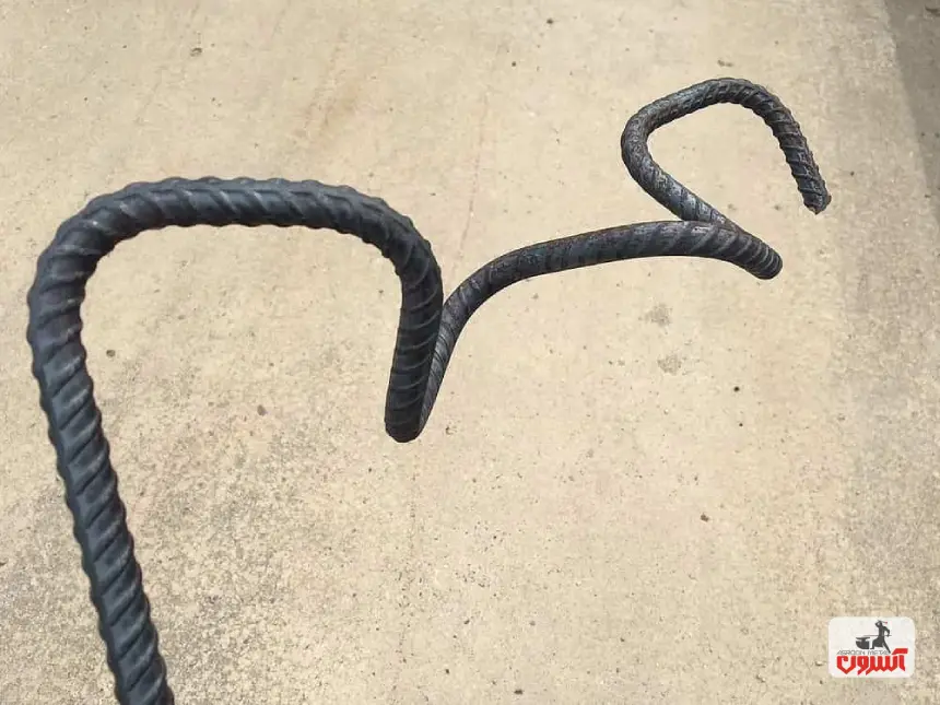 شکست میلگرد در اثر خمیدگی