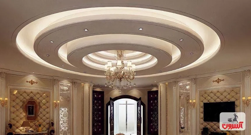 سقف کاذب با میلگرد