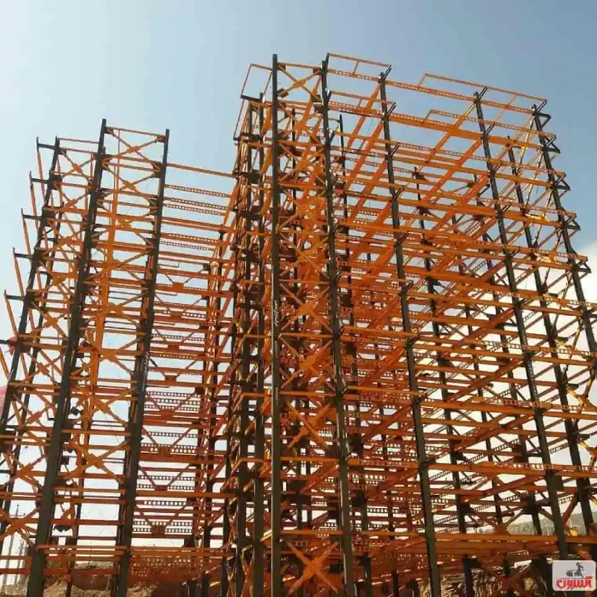 آهن مصرفی در اسکلت فلزی