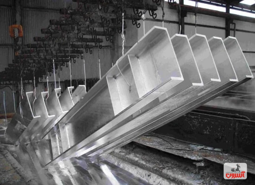 گالوانیزه کردن نبشی و ناودانی