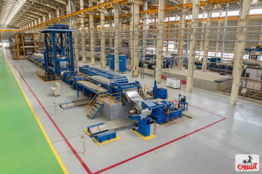 خط تولید مجتمع فولاد گیلان