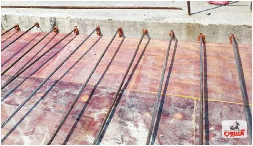 قرارگیری و نحوه کاشت میلگرد