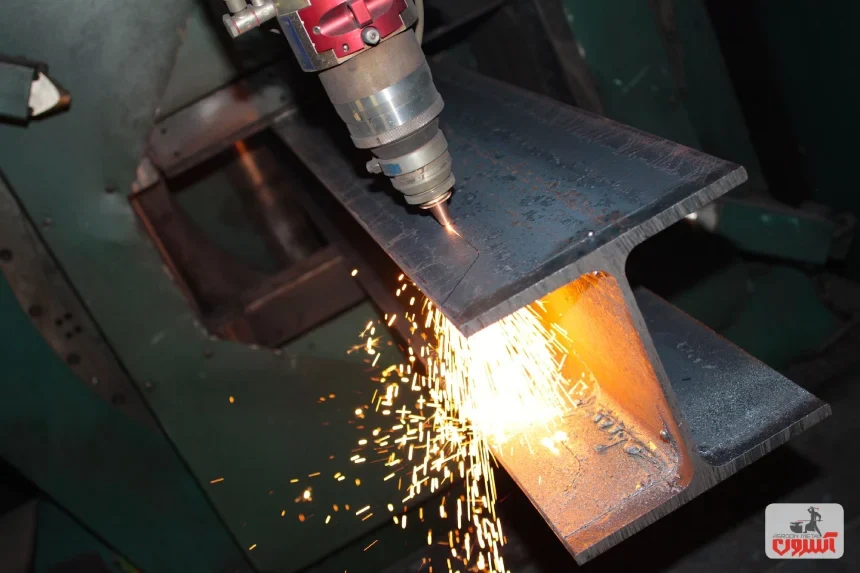 برش تیرآهن به روش گرم یا برنول 