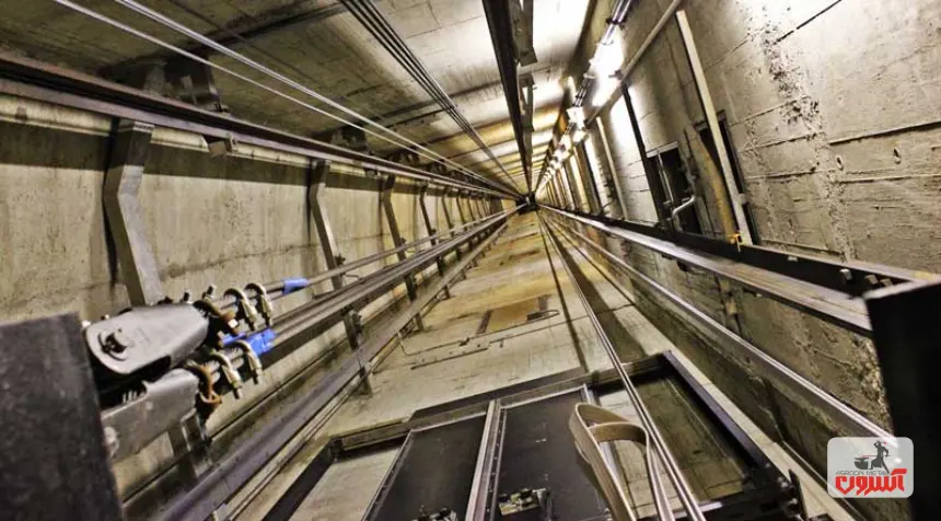 تصویر کاربرد نبشی در چاه آسانسور