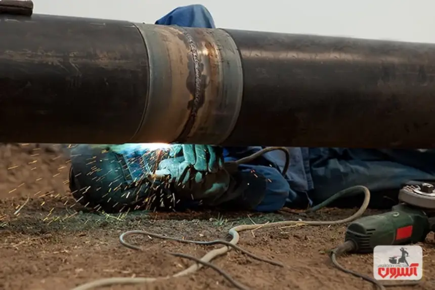 اتصال لوله فولادی به روش جوشکاری ذوبی 