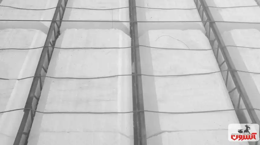 اجرای میلگرد حرارتی در سقف کرومیت