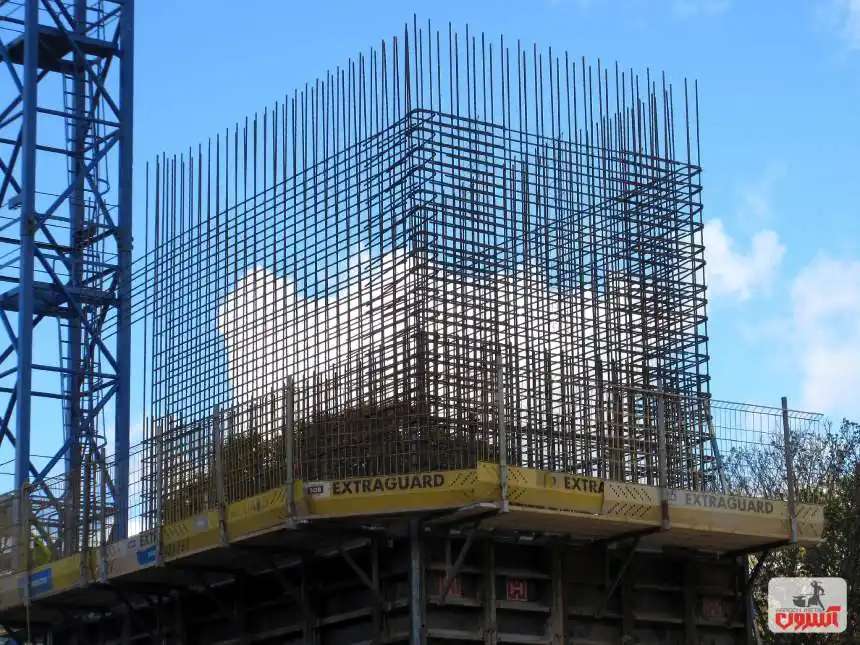 میلگرد تیکمه داش در فونداسیون