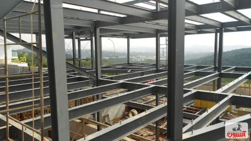 استفاده از تیرآهن برای اسکلت سازی