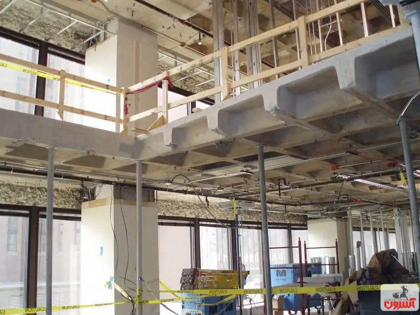 اجرای سقف وافل